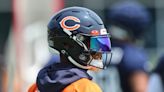 Michael Vick visits with Bears QB Justin Fields at Halas Hall