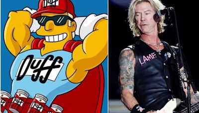 Un productor de “Los Simpson” negó conexión entre Duff McKagan de Guns N’ Roses y la cerveza Duff