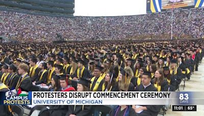 Pro-Palestinian protest disrupts University of Michigan commencement