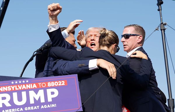 Trump's Fist Pump after Shots Fired Instantly Becomes Iconic