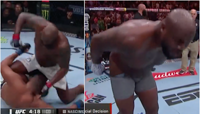 UFC on ESPN 56 results: Derrick Lewis moons St. Louis crowd after KO of Rodrigo Nascimento