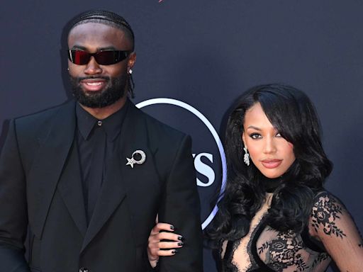 NBA Champ Jaylen Brown and WNBA Player Kysre Gondrezick Go Red Carpet Official at 2024 ESPYS