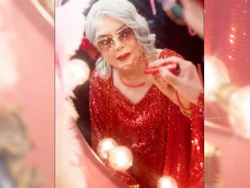 Zeenat Aman brings back retro charm with sultry red and vibrant pink lipstick