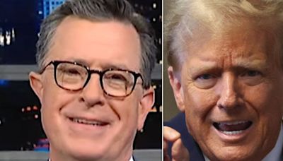 Stephen Colbert Spots Ominous Campaign Warning Sign For Trump