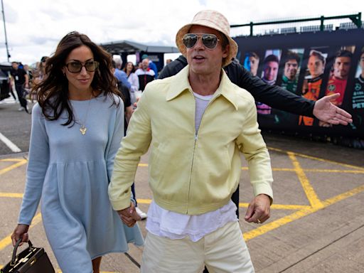 Brad Pitt et Ines de Ramon : rare sortie en amoureux au Grand Prix de Grande-Bretagne