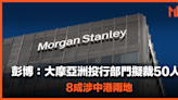 【投行裁員潮】彭博：大摩亞洲投行部門擬裁50人，8成涉中港兩地