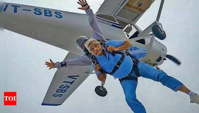 'That feeling of a free fall': At country's first drop zone, skydiving hits a new high | Noida News - Times of India
