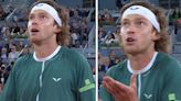 Andrey Rublev rows with Madrid Open umpire in latest hawkeye controversy