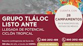 CAEM y Grupo Tláloc preparados para atender emergencias por potencial Ciclón Tropical Uno