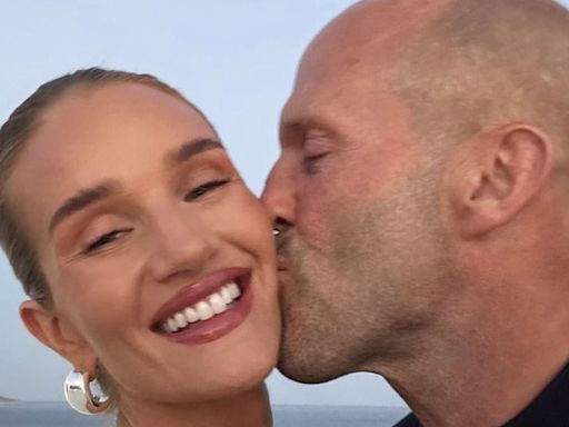 Rosie Huntington Whiteley packs on PDA with fiancé Jason Statham