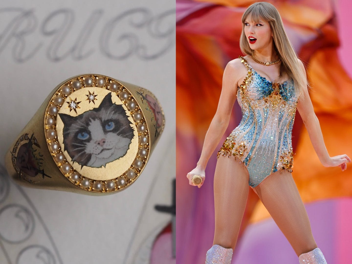 Gigi Hadid gifted Taylor Swift a cat ring filled with hidden details. Now, everyone wants custom pet-themed jewelry.