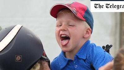 Zara Tindall’s son sticks his tongue out at mother