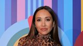 Fans are going wild for Myleene Klass's bold hand-painted garden bench