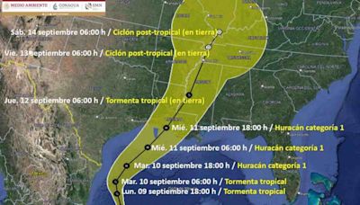 Tormenta Tropical Francine: ¿Cuál es su trayectoria y qué estados afectará? | El Universal