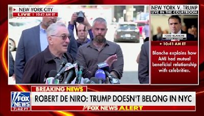 Robert De Niro Argues With MAGA Hecklers About Jan. 6 Outside Trump Trial