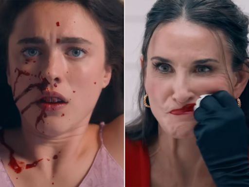 Demi Moore, Margaret Qualley pushed to their 'brutal' physical limit in 'The Substance'