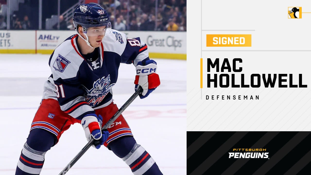 Penguins Sign Defenseman Mac Hollowell to a One-Year Contract | Pittsburgh Penguins