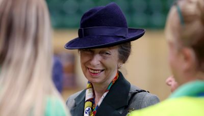 Anne presents horse-riding awards in first public appearance since accident