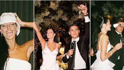 Paulo Dybala y Oriana Sabatini compartieron el íntimo álbum de fotos de la boda