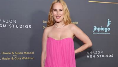 Rumer Willis stuns in a strapless pink dress at the Jhpiego Laughter Is The Best Medicine Gala at Beverly Wilshire in Los Angeles