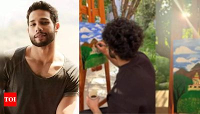 Siddhant Chaturvedi captures idyllic beauty of nature by paint & brush | Hindi Movie News - Times of India