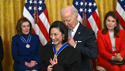 Michelle Yeoh Receives Presidential Medal of Freedom from President Joe Biden