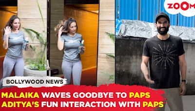 Malaika Arora's Gym Wave for Paparazzi | Aditya Roy Kapur's Light-Hearted Chat with Paps