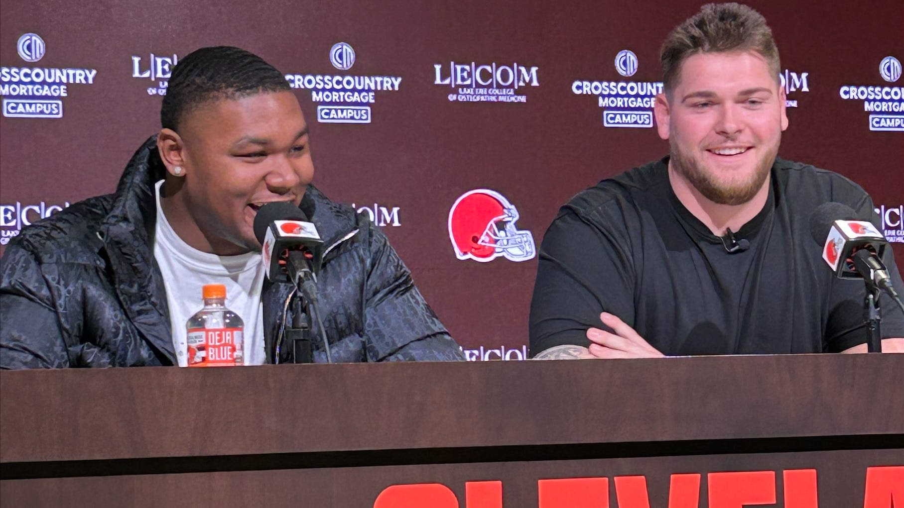 Mike Hall Jr., Zak Zinter 'building a bridge' with Cleveland Browns after past connection