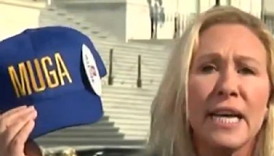 Oops! Marjorie Taylor Greene stunt backfires after she trolls Speaker Johnson — MUGA hats now on sale to help Ukraine (video)