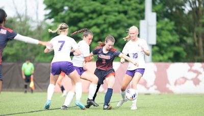 How did underdog Calhoun Christian/St. Philip do against defending state champs in soccer?