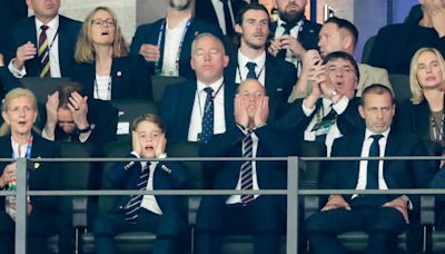 Prince George and Prince William Wore Matching Ties—And Matching Looks of Terror—During the Nail Biter Euro Cup Final