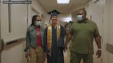 Hospital surprises heart transplant patient with high school graduation ceremony