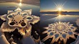 Fact Check: Here's How We Figured Out Pics of 'Ice Flowers' on a Chinese River Were Fake