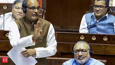 MSP legal guarantee issue rocks Rajya Sabha; Opposition stages protest - The Economic Times