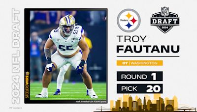 Steelers select OL Troy Fautanu with No. 20 overall pick in 2024 NFL draft