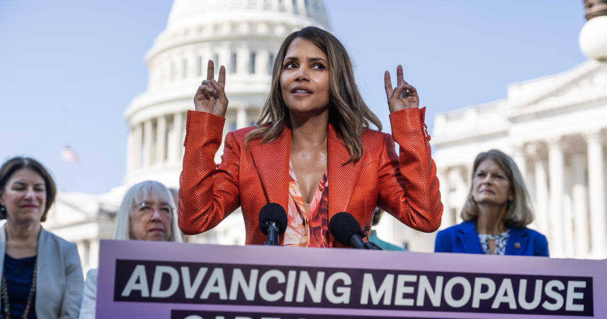 Halle Berry joins senators to announce menopause legislation