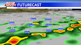 Isolated showers tonight, higher chances Monday