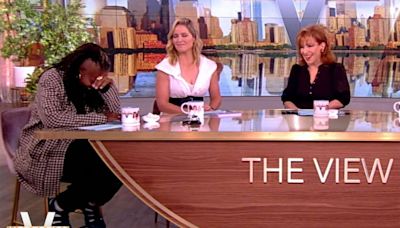 Whoopi Goldberg hangs head in digust on 'The View' over Trump's NABJ interview