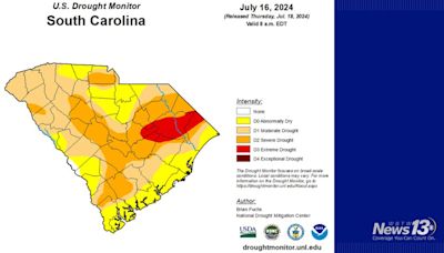 Portions of Grand Strand, Pee dealing with extreme drought conditions