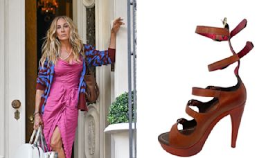 Sarah Jessica Parker Re-Wears Vintage Vivienne Westwood Gladiator Sandals While Filming Season Three of ‘And...