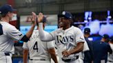 Scenes from Rays home opener against the Blue Jays