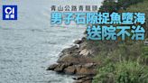 青山公路青龍頭六旬男岸邊捉魚期間墮海 昏迷送院不治