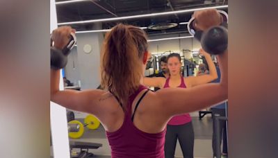 Triptii Dimri's Kettlebell Shoulder Presses Carry The Weight Of Her Killer Upper Body Workout