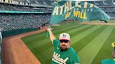 In the right-field stands, an Oakland A's die-hard faces an empty future