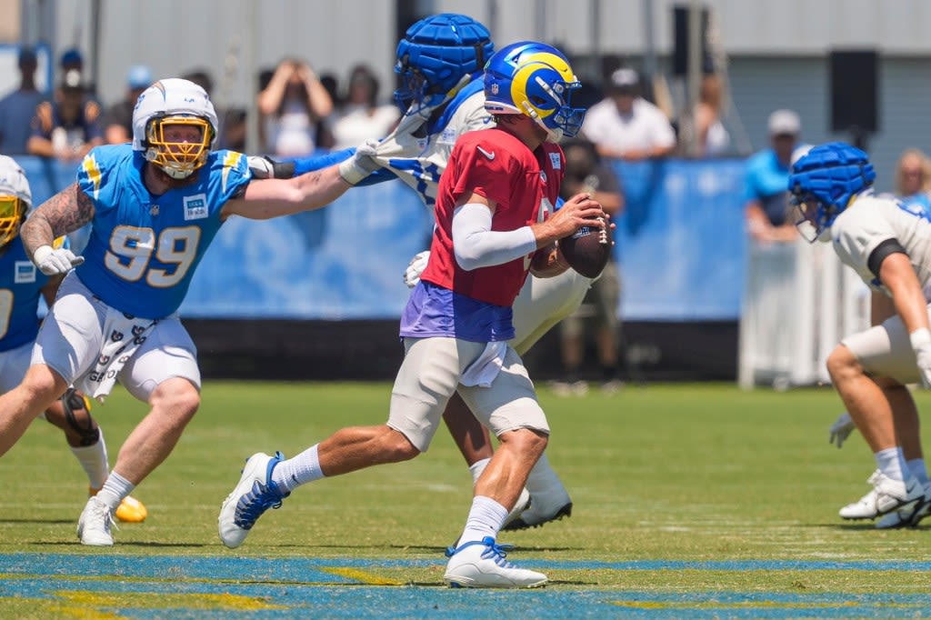 Chargers’ swarming defense dominates joint practice with Rams