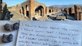 Pompeii 'curse' myth: Tourist returns stones stolen from ancient city with letter saying she has since been diagnosed with breast cancer