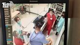 護理師「手持板凳」對峙！前警衛鬧醫院櫃台