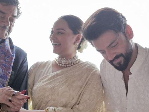 Shatrughan Sinha shares inside pictures, videos from Sonakshi Sinha, Zaheer Iqbal's ‘wedding of the century’