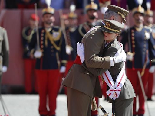 La princesa Leonor se despide de la Academia General Militar de Zaragoza, en imágenes