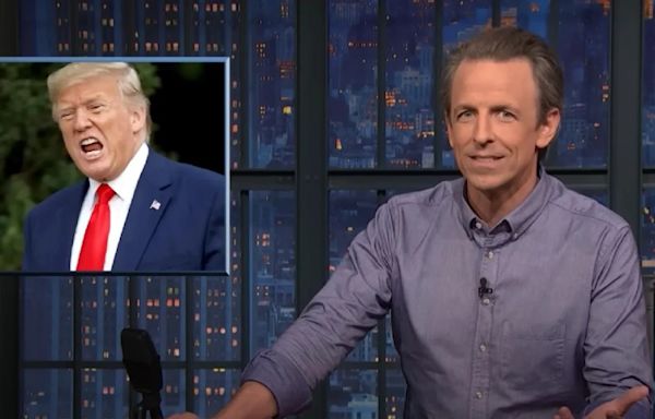 Seth Meyers Says Trump Won’t Pick Kristi Noem for VP After Puppy Execution: ‘Can’t Have Her Standing Right Next to an Old...